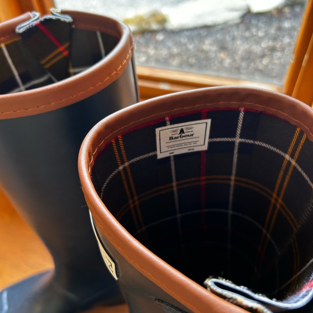 Barbour Tempest Boots Navy - Picture 4 of 9